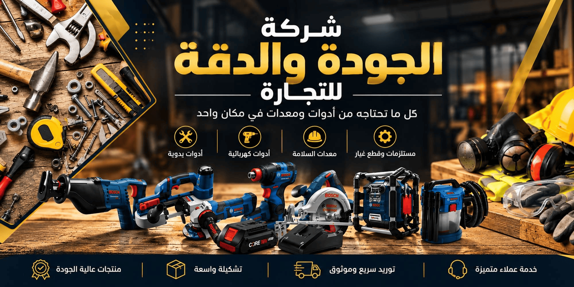 شركة الجودة والدقة للتجارة - أدوات ومعدات صناعية